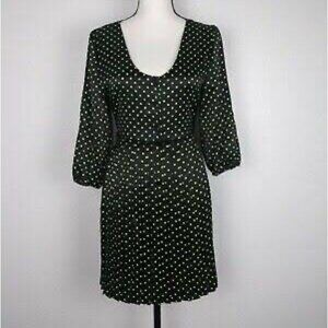 Princess Vera Wang polka dot pleated dress